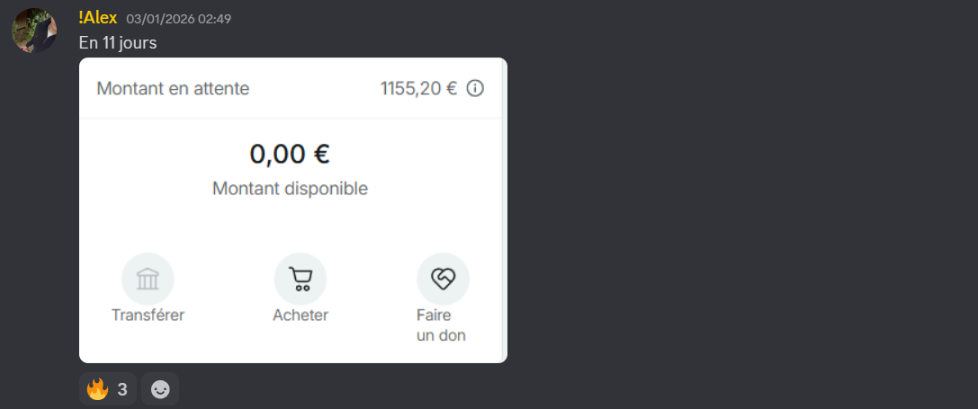 Exemple de résultat 1155€